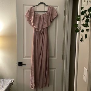 Off the Shoulder Maxi Dress
